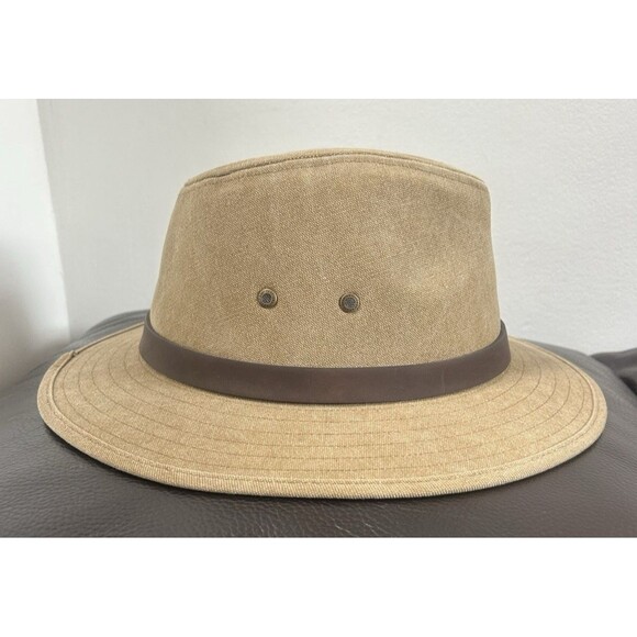 Kooringal Other - Kooringal Men's Mid Brim Hat Hiking Safari Beige Cotton Blend One Size 59cm